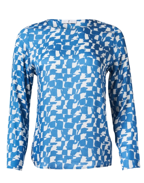 Product image - WHY CI - Blue Geo Print Top