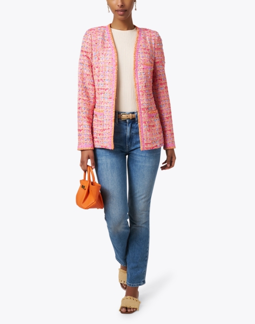 Look image - Weill - Carmela Pink and Orange Tweed Jacket