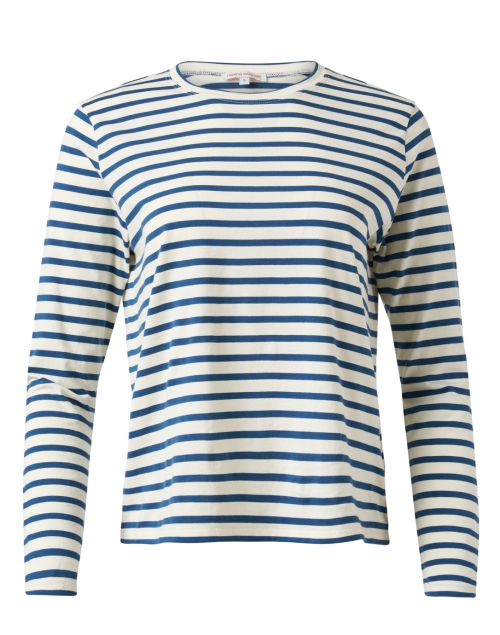 Frances Valentine Navy and White Striped Top