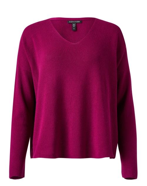 Product image - Eileen Fisher - Rhapsody Magenta Cotton Sweater