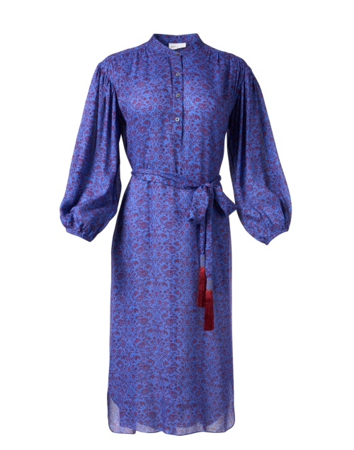 Product image - Megan Park - Yalina Blue and Red Print Cotton Dress