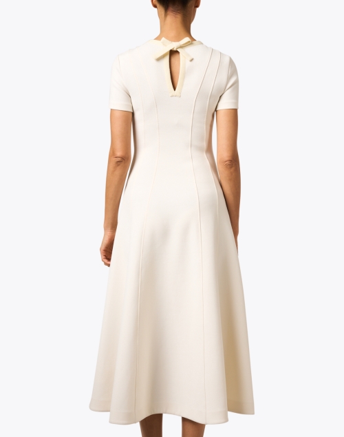 Back image - St. John - Ivory Fit and Flare Dress