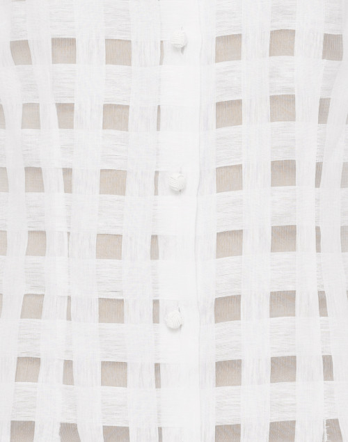 Fabric image - Connie Roberson - Rita White Sheer Plaid Shirt