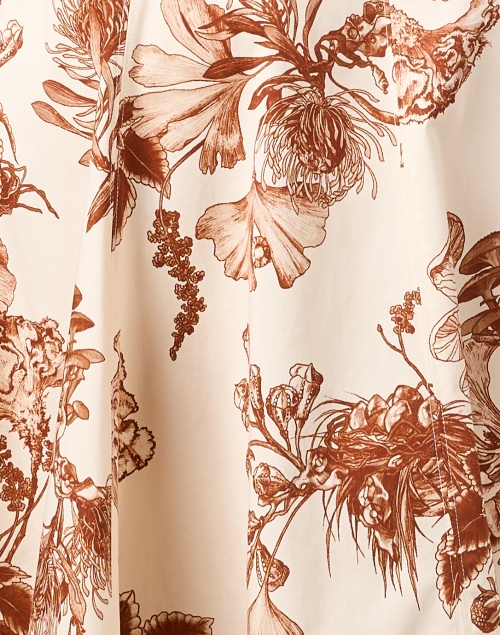 Fabric image - Jason Wu Collection - Cream Floral Print Shirt Dress