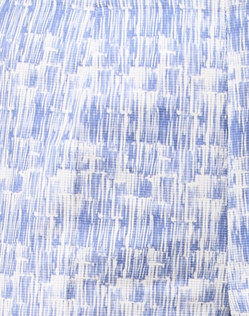 Fabric image - Piazza Sempione - Audrey Blue Print Capri Pant