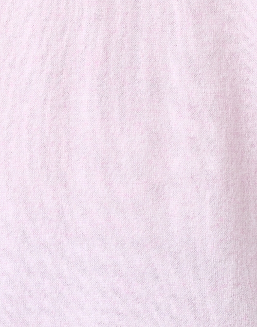 Fabric image - Kinross - Pink Cashmere Contrast Trim Sweater