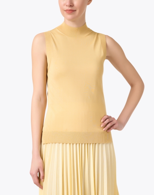 Front image - BOSS - Fomila Yellow Silk Top