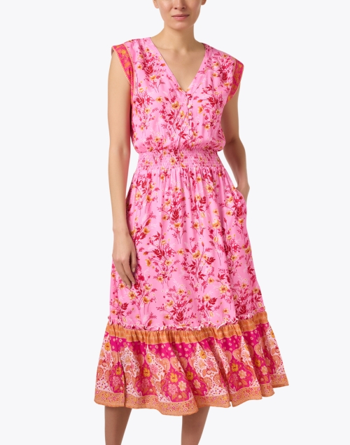 Front image - Walker & Wade - Allison Pink Floral Print Dress