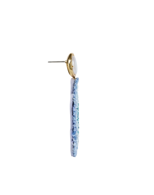 Back image - Mignonne Gavigan - Aamir Blue Floral Drop Earrings