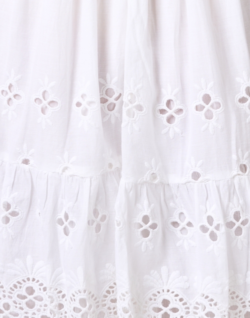 Fabric image - Sail to Sable - White Cotton Eyelet Mini Dress