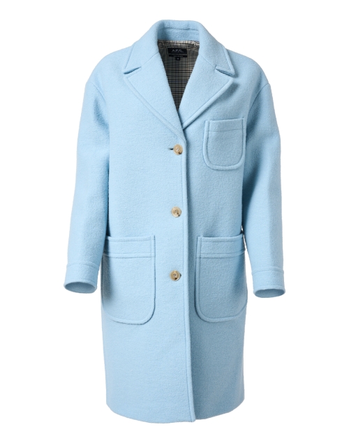 Product image - A.P.C. - Nina Light Blue Wool Coat