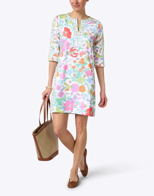 Floral Printed Jersey Dress