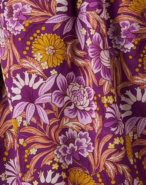 Fabric image - Banjanan - Elise Purple Floral Top