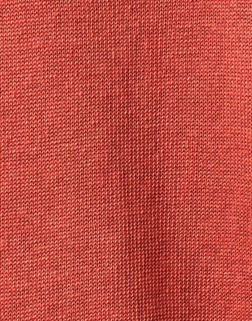 Fabric image - Kinross - Terracotta Orange Linen Shirt