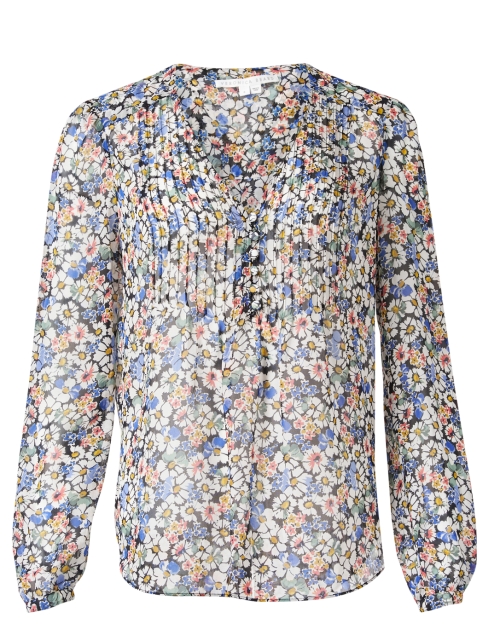 Product image - Veronica Beard - Lowell Multi Floral Silk Blouse 