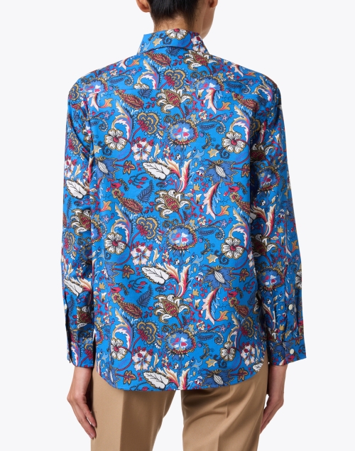 Back image - Hinson Wu - Halsey Blue Print Cotton Shirt