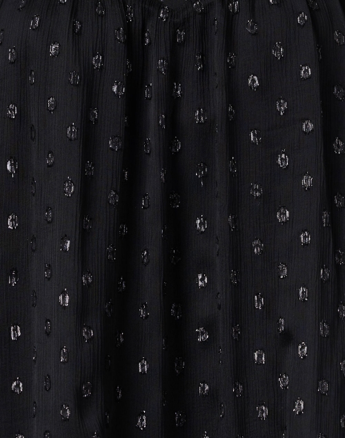 Fabric image - Marc Cain - Black Lurex Printed Blouse