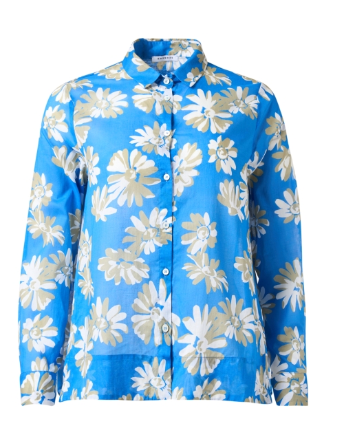 Product image - Rosso35 - Blue Floral Print Cotton Blouse