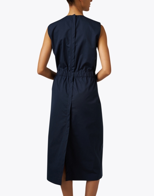 Back image - Fabiana Filippi - Navy Cotton Dress