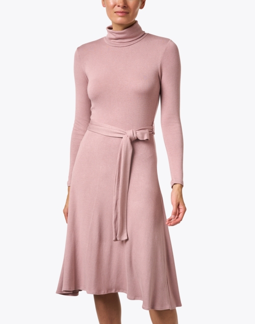 Front image - Southcott - Mackenzie Pink Cotton Sweater Dress