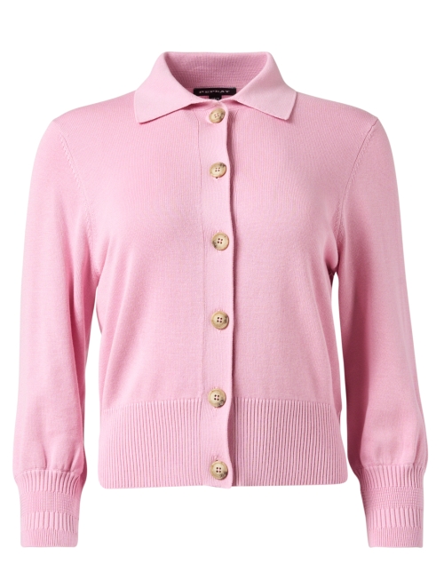 Product image - Repeat Cashmere - Pink Collared Cardigan