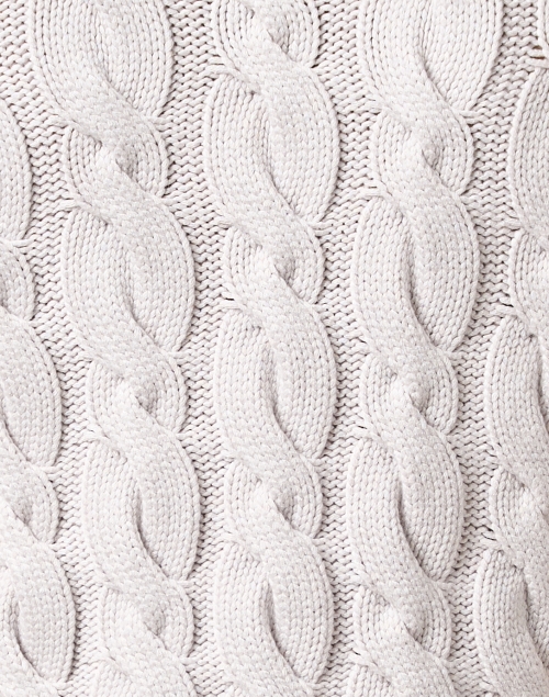 Fabric image - Emporio Armani - Grey Cable Knit Sleeveless Top