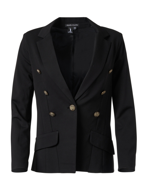 Product image - Peace of Cloth - Steely Black Faux Double Breasted Blazer