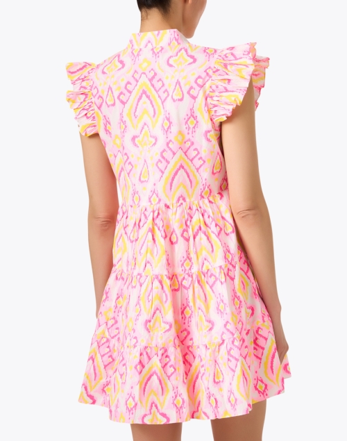Back image - Sail to Sable - Pink Ikat Cotton Dress