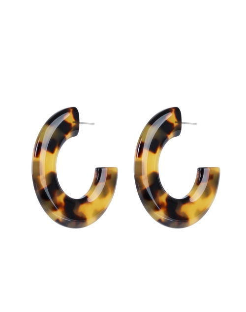 Product image - Pono by Joan Goodman - Gia Tortoise Resin Hoop Earrings