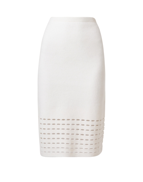 Product image - TSE Cashmere - White Cutout Cashmere Skirt