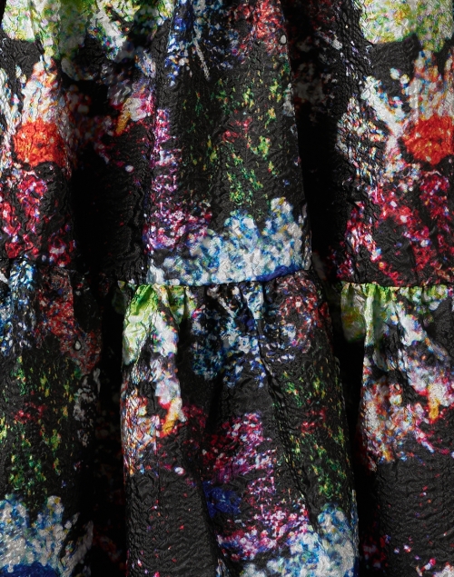 Fabric image - Stine Goya - Jasmine Black Multi Print Organza Dress
