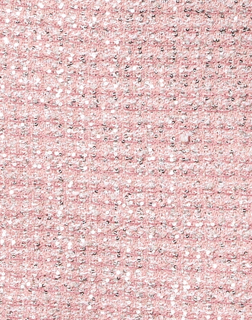 Fabric image - St. John - Pink Plaid Sequin Sheath Dress