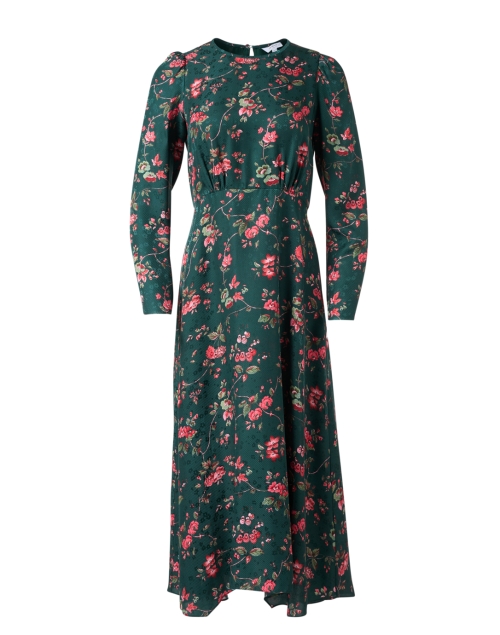 Product image - L.K. Bennett - Angelica Green Floral Silk Dress