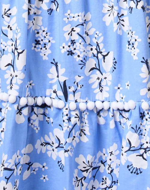 Fabric image - Sail to Sable - Blue and White Floral Linen Dress
