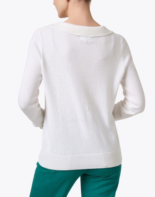 Back image - Burgess - White Polo Sweater