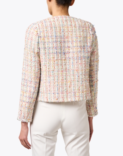 Back image - Edward Achour - Multi Tweed and Floral Jacket 