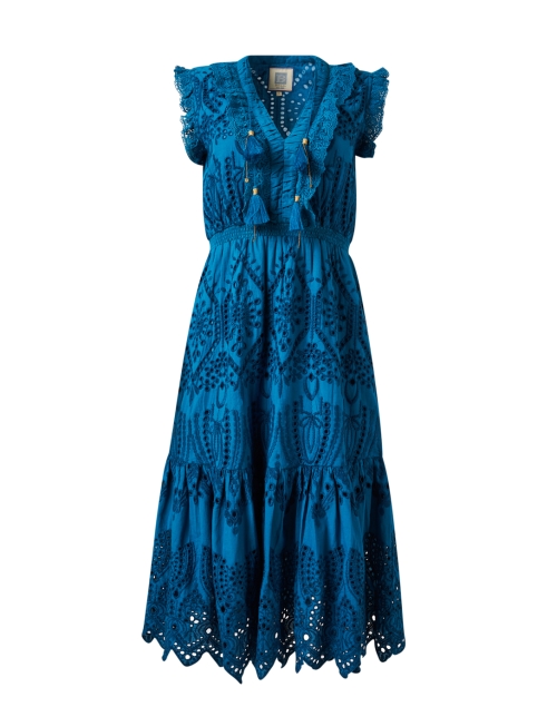 Bell Rainey Turquoise Cotton Eyelet Dress