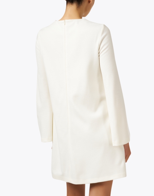 Back image - Harris Wharf London - Ivory Wool Dress
