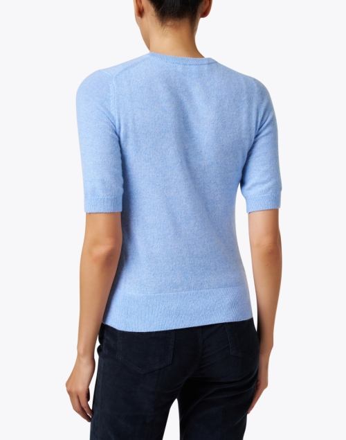 Back image - White + Warren - Light Blue Cashmere Sweater