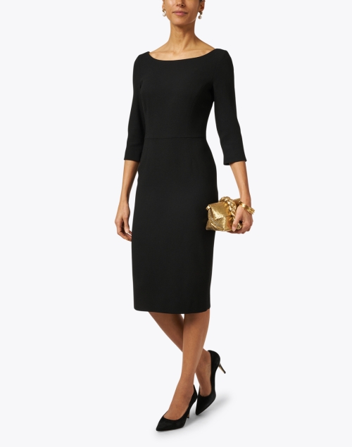 Look image - Jane - Venus Black Wool Crepe Dress