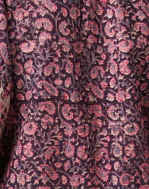 Fabric image - Bell - Angel Brown and Pink Paisley Cotton Blouse