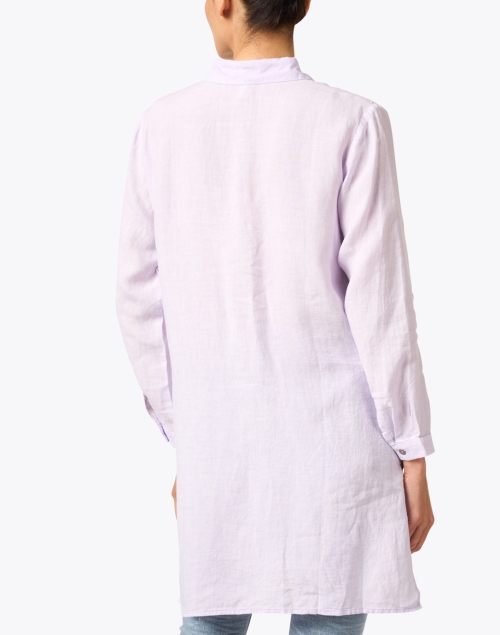 Back image - Eileen Fisher - Lavender Longline Shirt