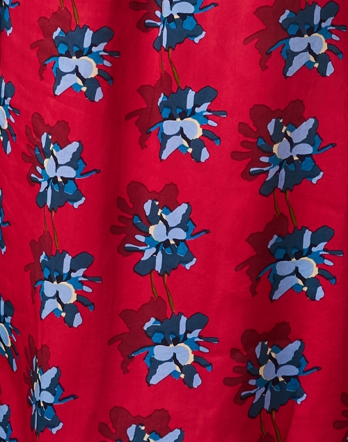 Fabric image - Lisa Corti - Angela Red Print Satin Tunic Dress