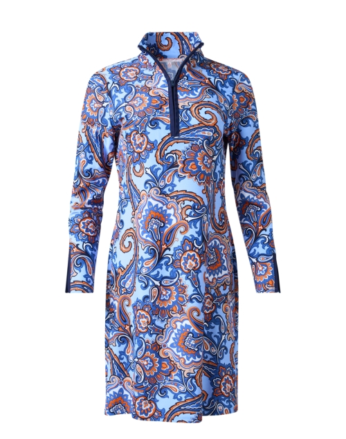Product image - Jude Connally - Anna Blue and Orange Print Dress