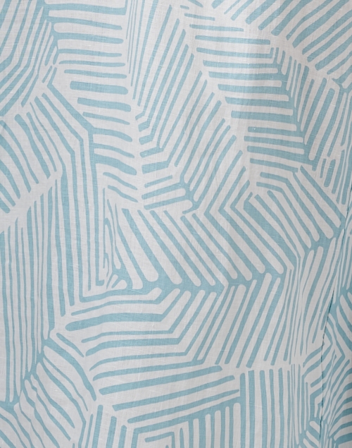Fabric image - Rosso35 - Blue and White Print Linen Dress
