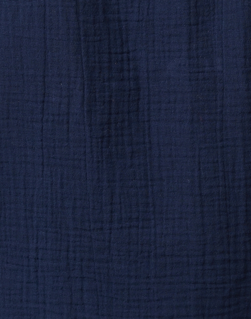 Fabric image - Xirena - Avery Navy Cotton V-neck Top