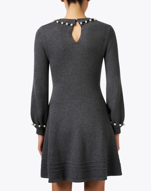 Back image - Shoshanna - Charity Grey Knit Dress
