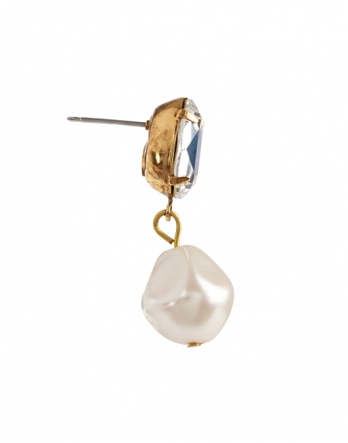 Back image - Jennifer Behr - Tunis Diamond and Pearl Drop Earrings