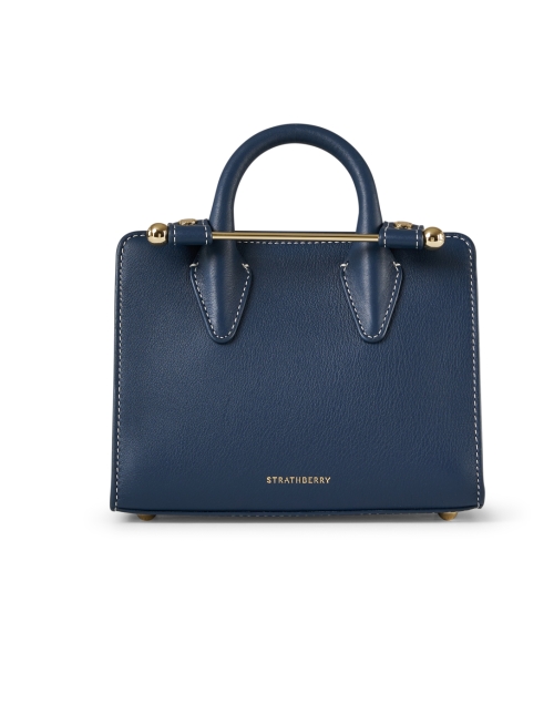Product image - Strathberry - Navy Leather Nano Tote Handbag