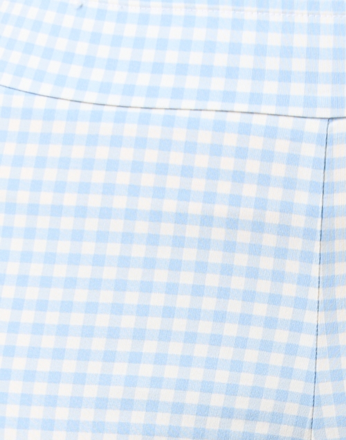 Fabric image - Avenue Montaigne - Leo Blue Check Pull On Pant